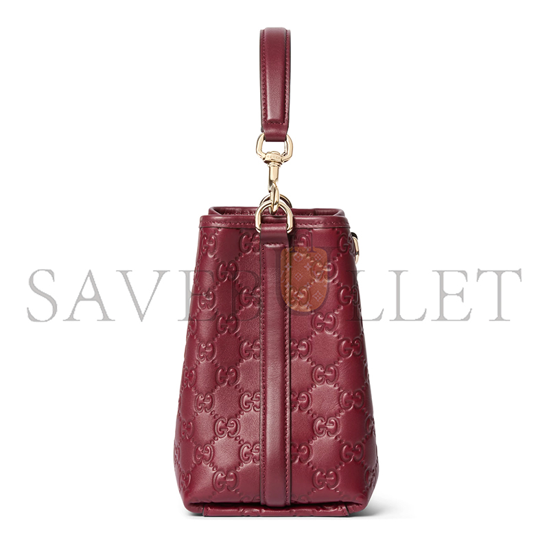 GUCCI GG EMBLEM SMALL BUCKET BAG 815118 (19*18*11cm) GUCCI GG EMBLEM SMALL BUCKET BAG 815118 (19*18*11cm)